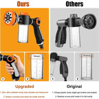 Pet Dog Shower Adjustable Mode High-pressure Sprayer Nozzle Hose Gun Cleaning Bath Water Foam Soap Foam Lance Sprayer Clean Tool
