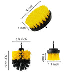 Electric Drill Brush Tire Brush Set Bathroom Plastic Round Cleaning Brush Multifunctional Household Cleaning Tool Accessories