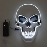 New Horror Halloween LED Skull Mask Glowing Party Purge Mask Luminous Neon Led Light Masque Masquerade Party Masks Cosplay