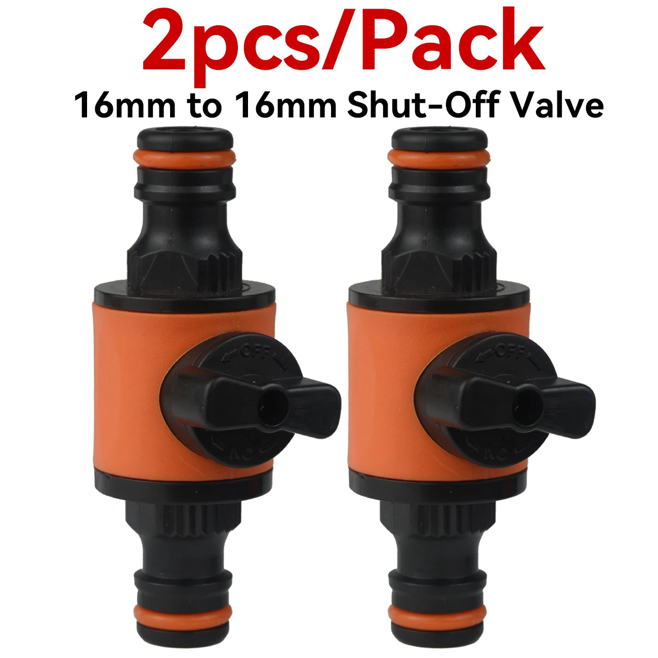 KESLA 2pcs 1/2" 3/4" Garden Hose Adapter 16mm Quick Connector Stop Plug Coupler Joint Water Irrigation Tube Repair Extender
