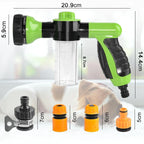 8 in 1 High Pressure Foam Pet Shower Gun Adjustable Hose Nozzle Multifunctional Tool for Dog Cat Bath Garden Vehicle Washing