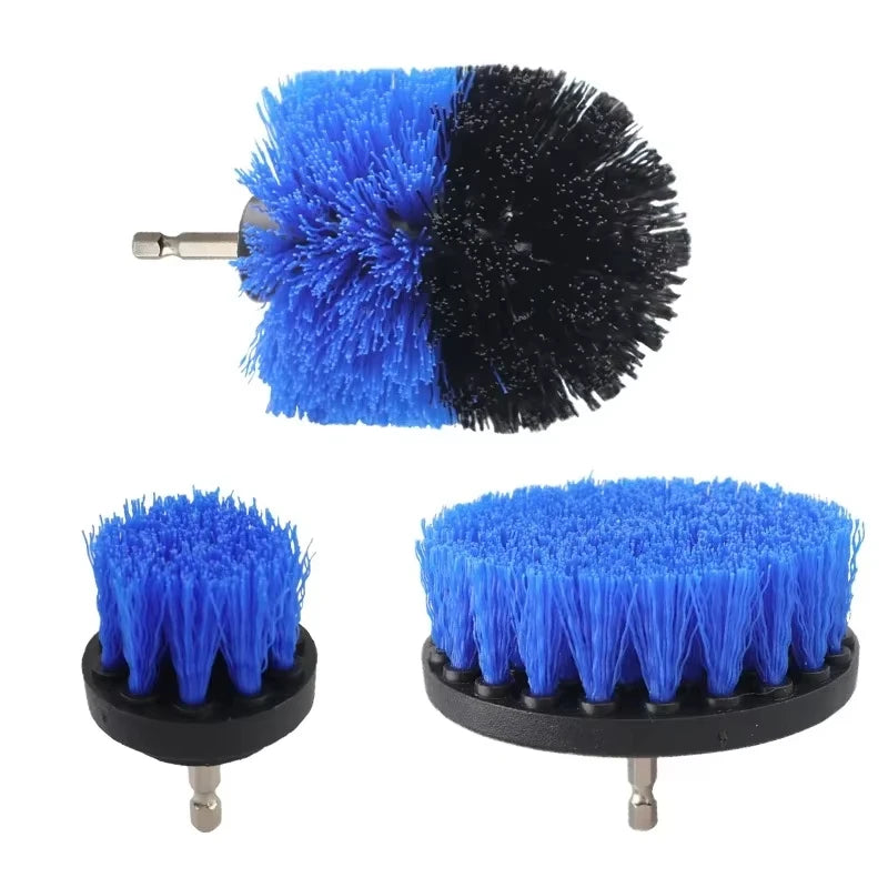 Electric Drill Brush Tire Brush Set Bathroom Plastic Round Cleaning Brush Multifunctional Household Cleaning Tool Accessories