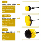 Electric Drill Brush Tire Brush Set Bathroom Plastic Round Cleaning Brush Multifunctional Household Cleaning Tool Accessories